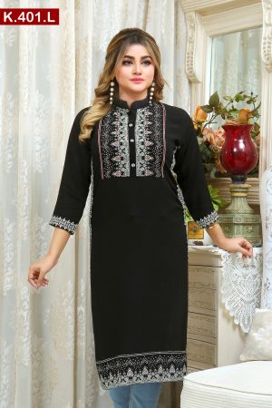 Embroidered Linen Single Kameez