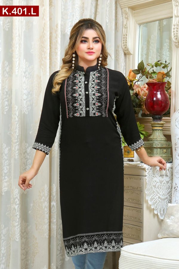 Embroidered Linen Single Kameez