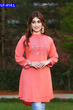 Comfortable Linen Embroidered ladies Fatua