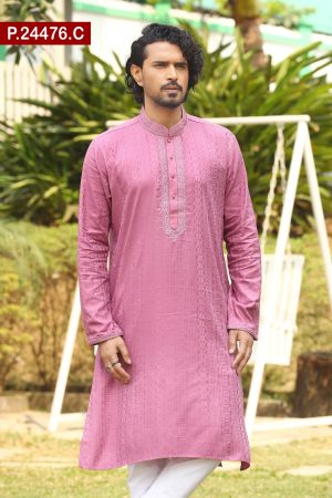 Embroidered Cotton Panjabi