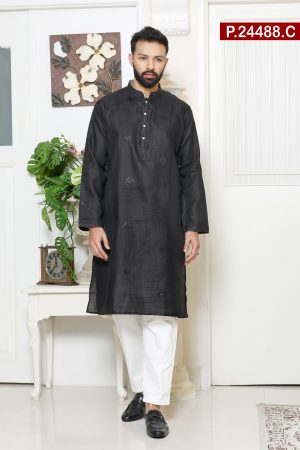 Embroidered Cotton Panjabi