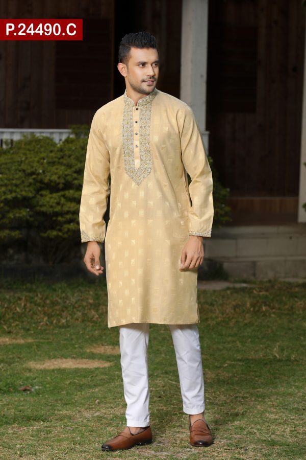 Embroidered Cotton Panjabi