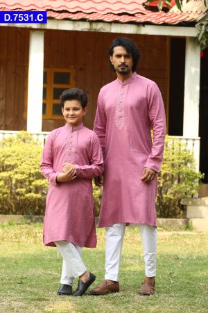 Embroidered Matching Cotton Panjabi