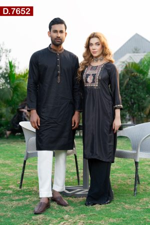 Aesthetic Design Silk Single Kameez And Cotton Silk Panjabi