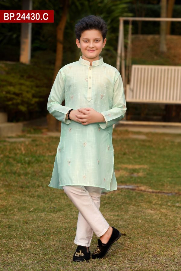 Embroidered Baby Cotton Panjabi Set