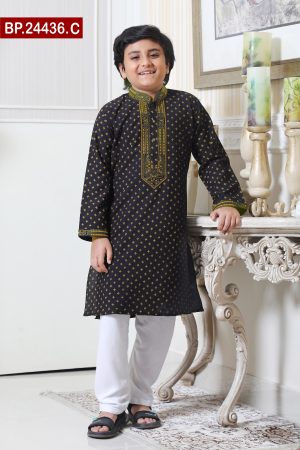 Embroidered Baby Cotton Panjabi Set