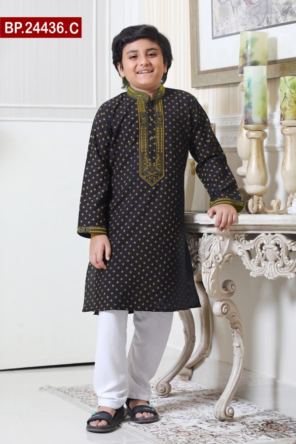 Embroidered Baby Cotton Panjabi Set