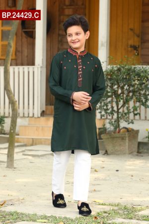 Embroidered Baby Cotton Panjabi Set
