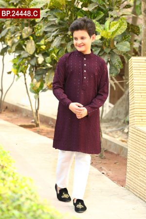 Baby Sequence Cotton Panjabi Set