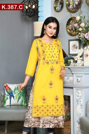 Embroidered Cotton Single Frock