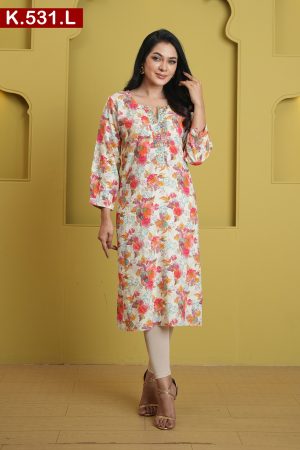 Aesthetic Printed Design Linen Single Kameez