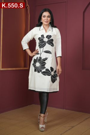 Aesthetic Embroidered Design Silk Single Kameez