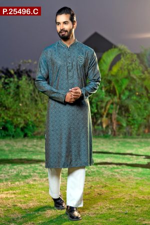 Attractive Embroidered Design Cotton Panjabi