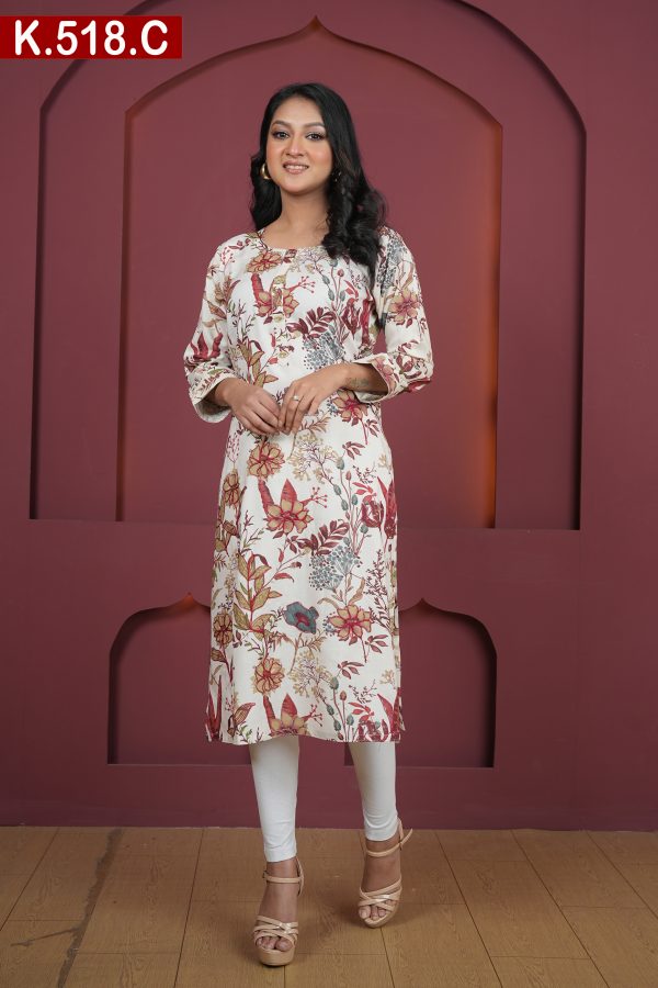 Aesthetic Embroidered Design Cotton Single Kameez