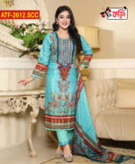 সফ্ট সিল্ক থ্রি-পিছটি পাচ্ছেন এমব্রয়ডারি ও স্ক্রিন প্রিন্টের কাজ করা