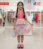 Adorable Embroidered Cotton Frock for Your Little Fairy Princess - Image 2