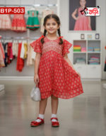Adorable Embroidered Cotton Frock for Your Little Fairy Princess - Image 2