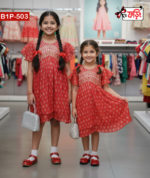 Adorable Embroidered Cotton Frock for Your Little Fairy Princess - Image 3