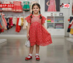 Adorable Embroidered Cotton Frock for Your Little Fairy Princess