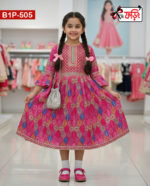 Adorable Embroidered Cotton Frock for Your Little Fairy Princess - Image 3