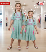 Adorable sequence Cotton Frock for Your Little Fairy Princess - Image 2