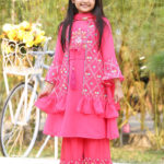 Imported Georgette Embroidered Baby Shalwar Kameez Set