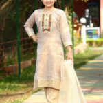 Imported Silk Embroidered Baby Shalwar Kameez Set