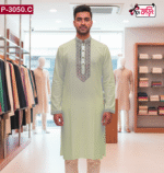 Exclusive Imported Cotton Panjabi with Artistic Embroidered Design