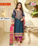 কটন থ্রি-পিছটি পাচ্ছেন এমব্রয়ডারি ও স্ক্রিন প্রিন্টের কাজ করা