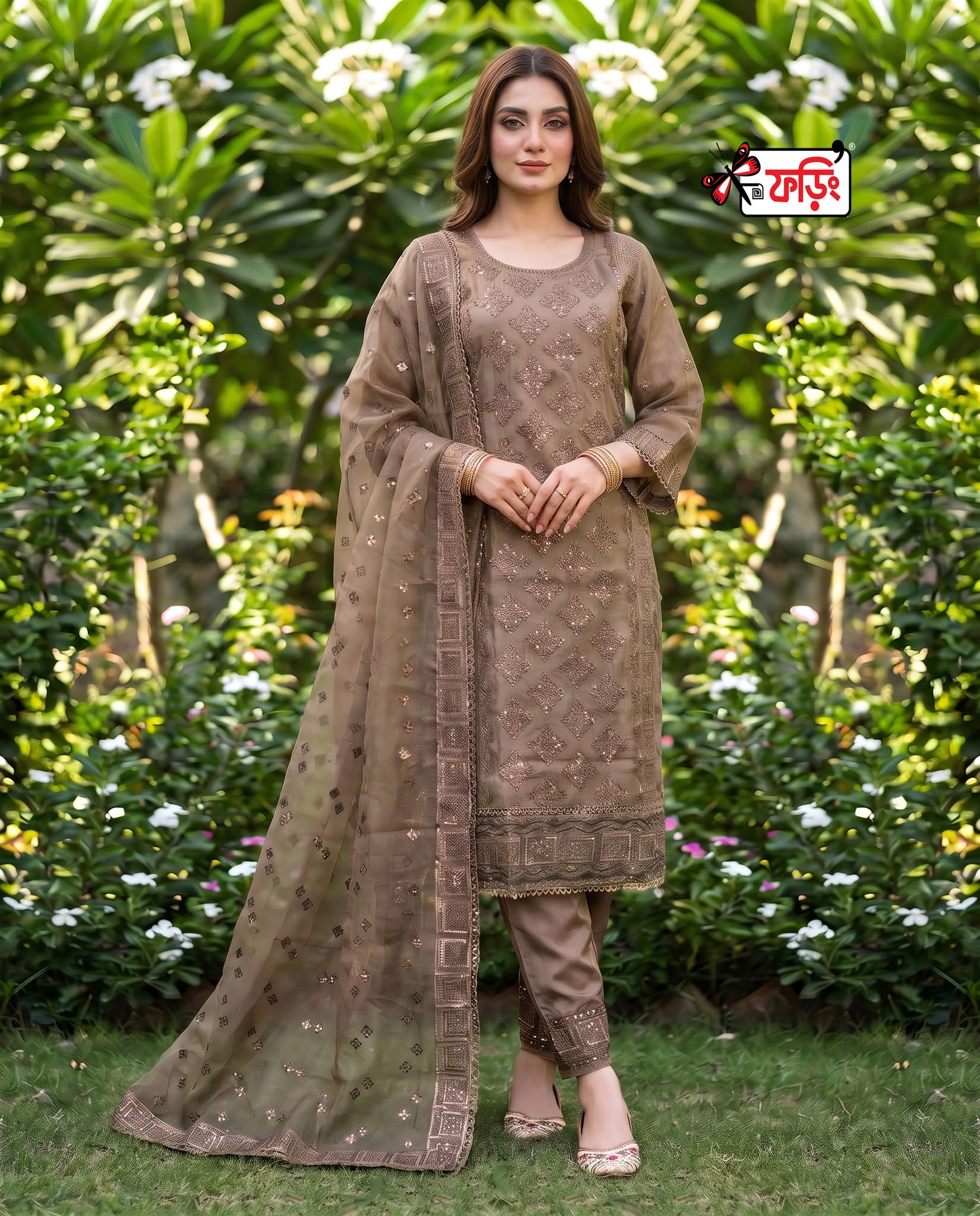 foring-Gorgeous-dress-266687 (3) প্রিমিয়াম রেডি সিল্ক ড্রেস—গর্জিয়াস কারচুপি কাজ করা প্রিমিয়াম সিল্ক কামিজ-এমব্রয়ডারি কাজ করা সিল্ক ওড়না ও প্যান্ট - Image 1