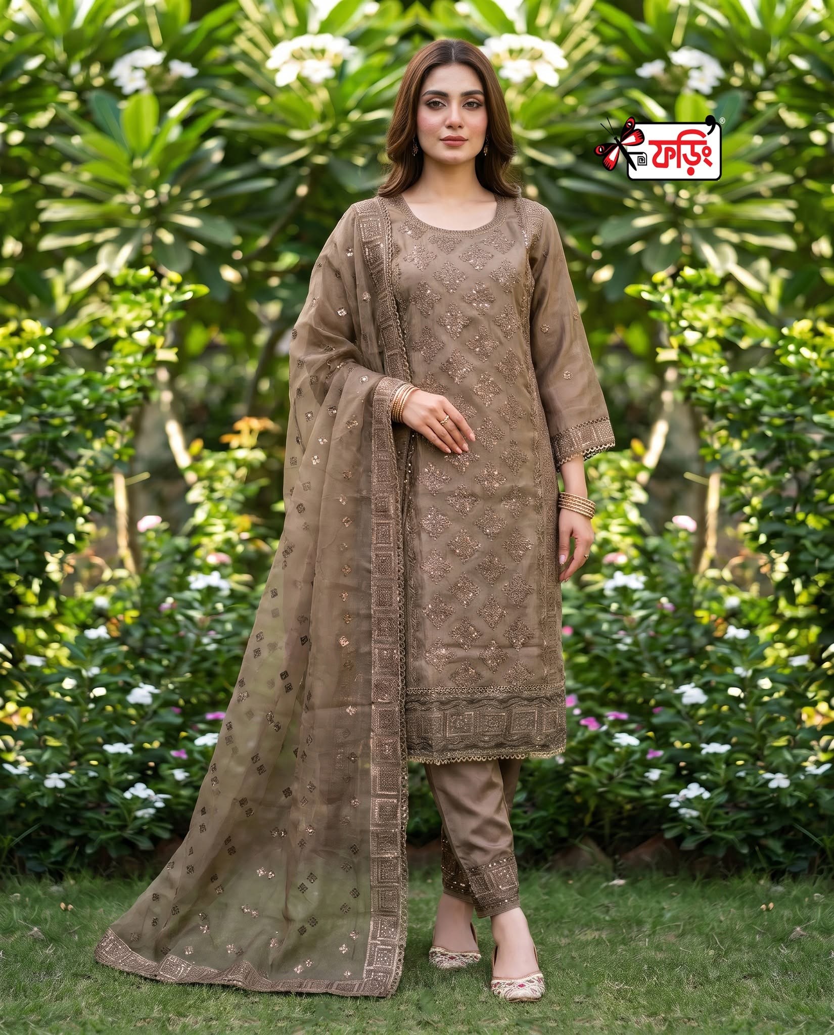 foring-Gorgeous-dress-266687 (4) প্রিমিয়াম রেডি সিল্ক ড্রেস—গর্জিয়াস কারচুপি কাজ করা প্রিমিয়াম সিল্ক কামিজ-এমব্রয়ডারি কাজ করা সিল্ক ওড়না ও প্যান্ট - Image 4